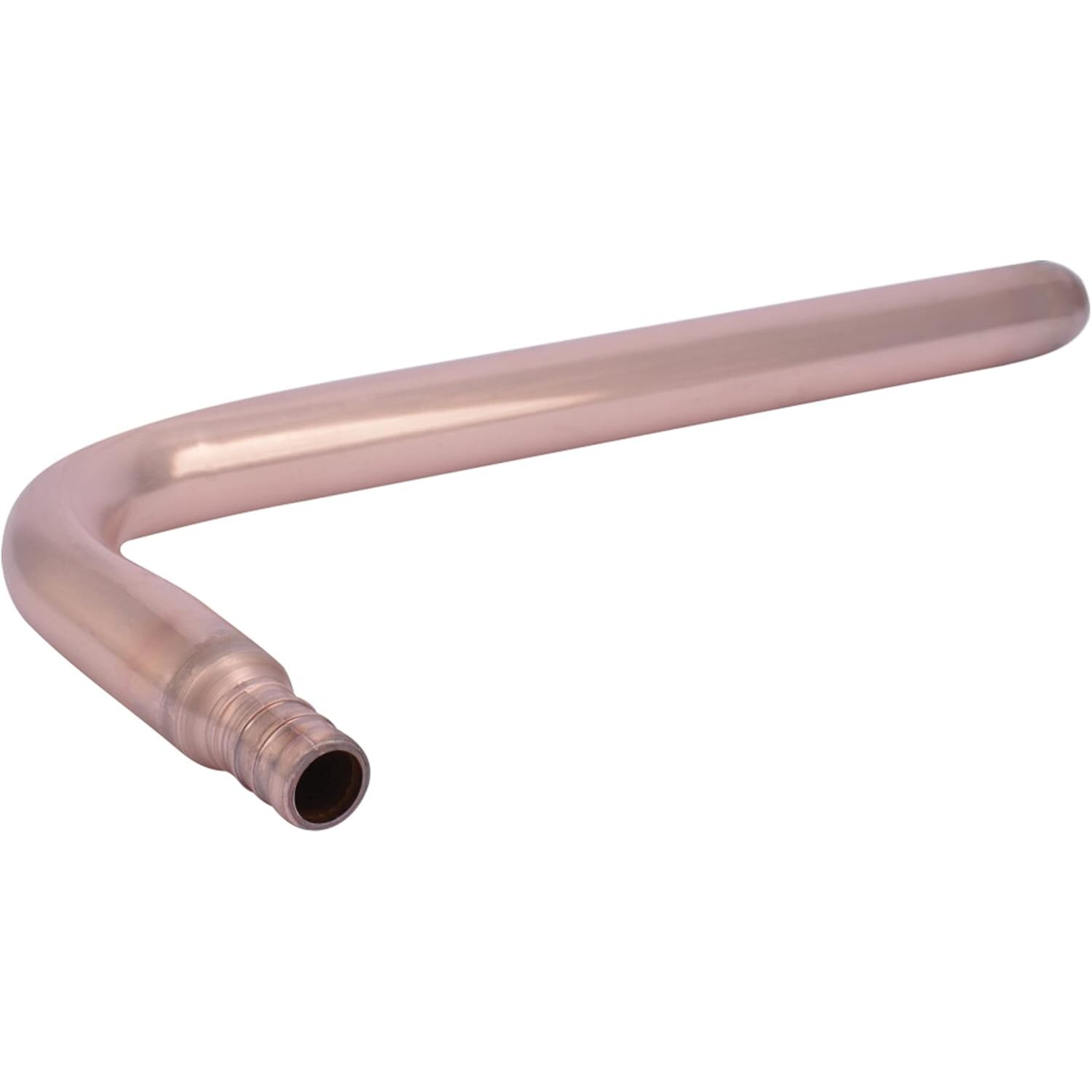 SharkBite 22791  1/2" x Closed End Brass Crimp or Clamp Copper Stub-Out Elbow (4" x 8")