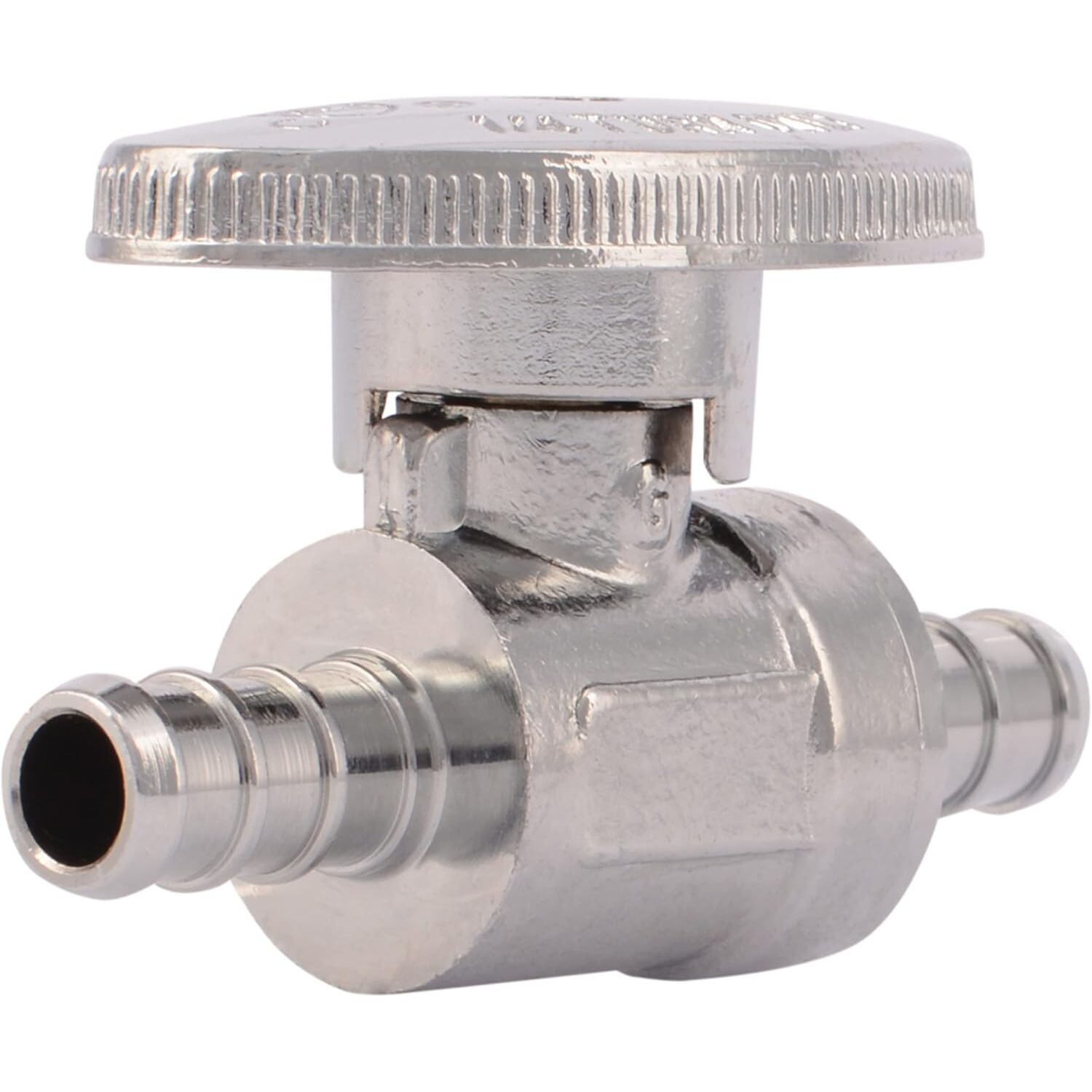 SharkBite 23382LF  3/8" x 3/8" Barbed Brass Quarter-Turn Straight Stop Valve