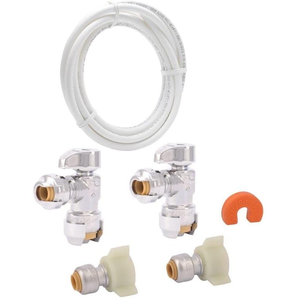SharkBite 25087  Faucet Connection Kit with Straight Stops