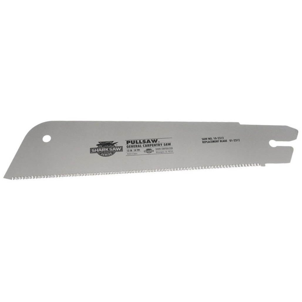 Shark Corp 01-2312 12" x 14-TPI Replacement Pull Saw Blade for 10-2312 General Carpentry Saw Shark Corp 01-2312 12" x 14-TPI Replacement Pull Saw Blade for 10-2312 General Carpentry Saw