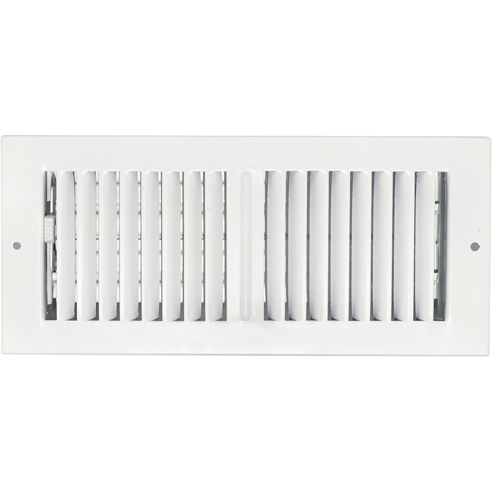 Sierra Grates TWC414-WHT 4" x 14" Premium 2 Way Air Flow Sidewall Register Glacier White Sierra Grates TWC414-WHT 4" x 14" Premium 2 Way Air Flow Sidewall Register Glacier White