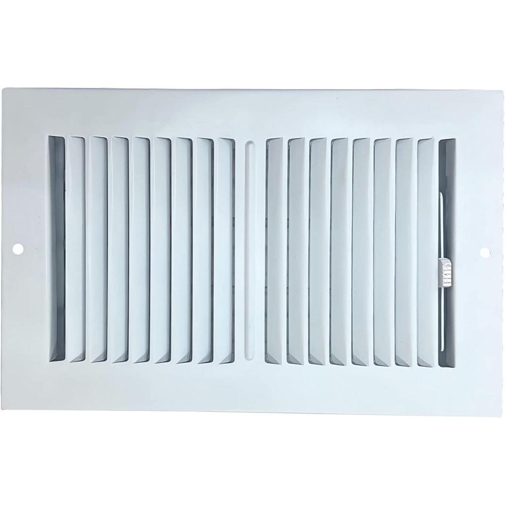 Sierra Grates TWC614-WHT  6" x 14" Premium 2 Way Air Flow Wall and Ceiling Register Glacier White