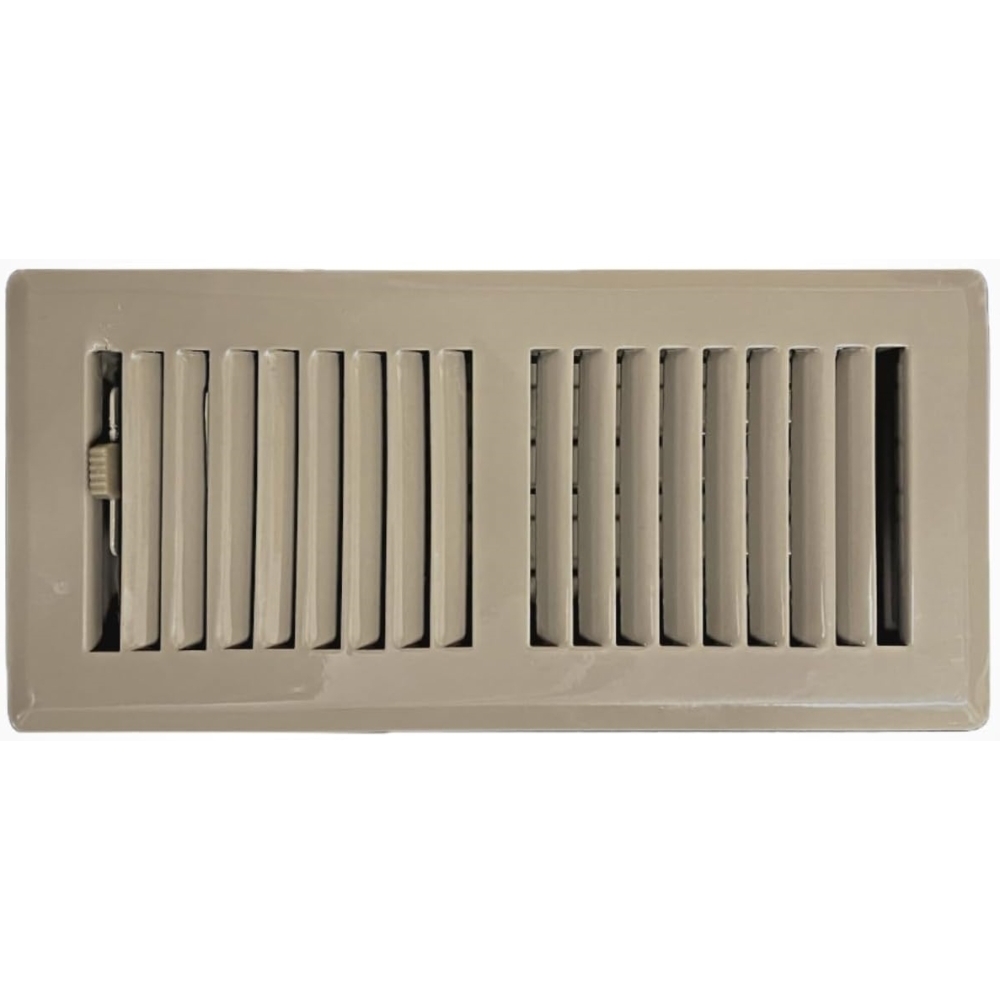 Sierra Grates TWF414-BRN 4" x 14" Steel 2 Way Louvered Design Floor Register Desert Brown