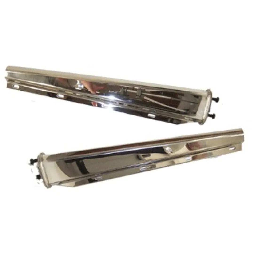 American Chrome 21960  30" Chrome Spring Loaded Mud Flap Hanger 2 per Pack