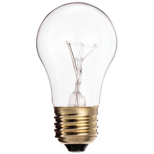 Satco S3948  130-Volt 15 Watt A15 Appliance Heavy Duty Clear Light Bulbs - 2 per Package