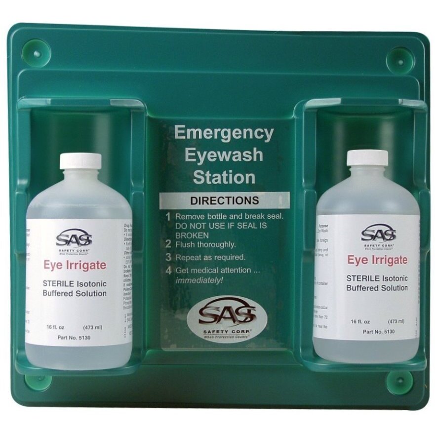 SAS Safety 5132  Emergency Eyewash Station with 2 Bottles