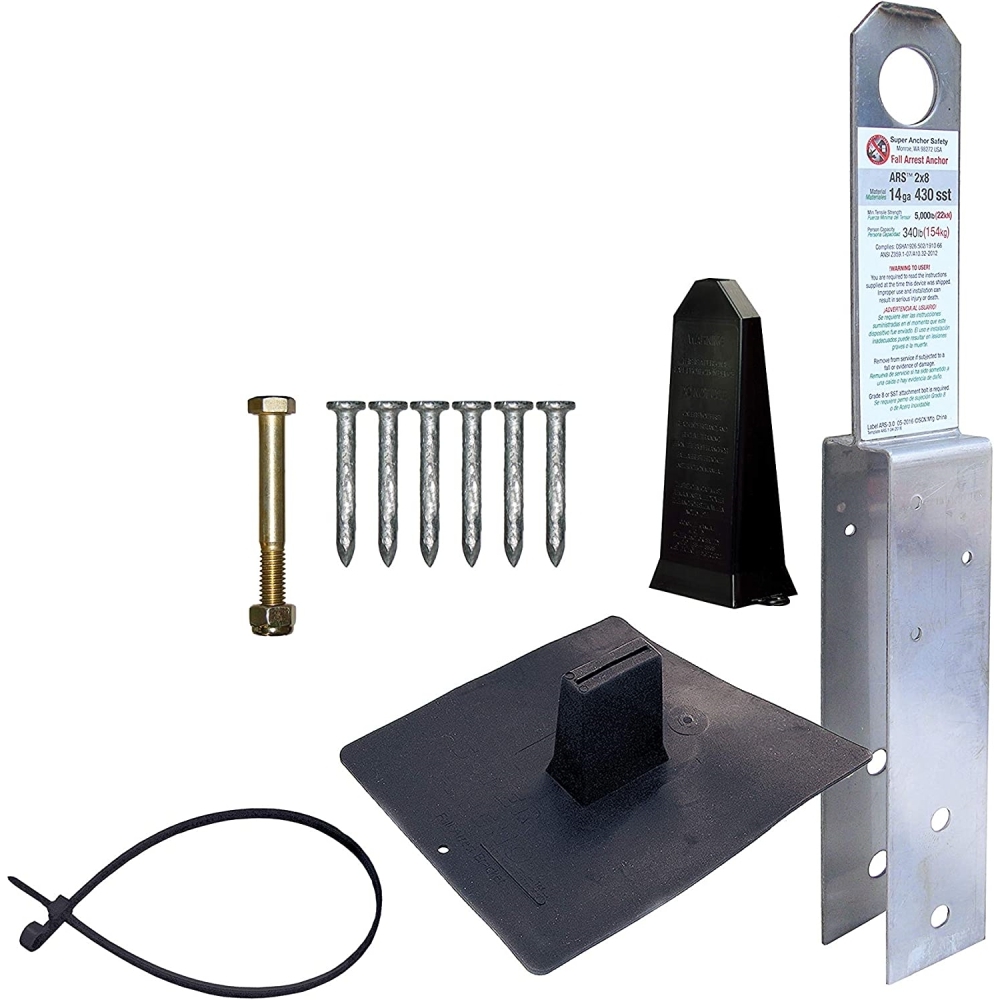 Super Anchor Safety 2801AR  Anchor Permanent 2 x 8 Kit with Flashing