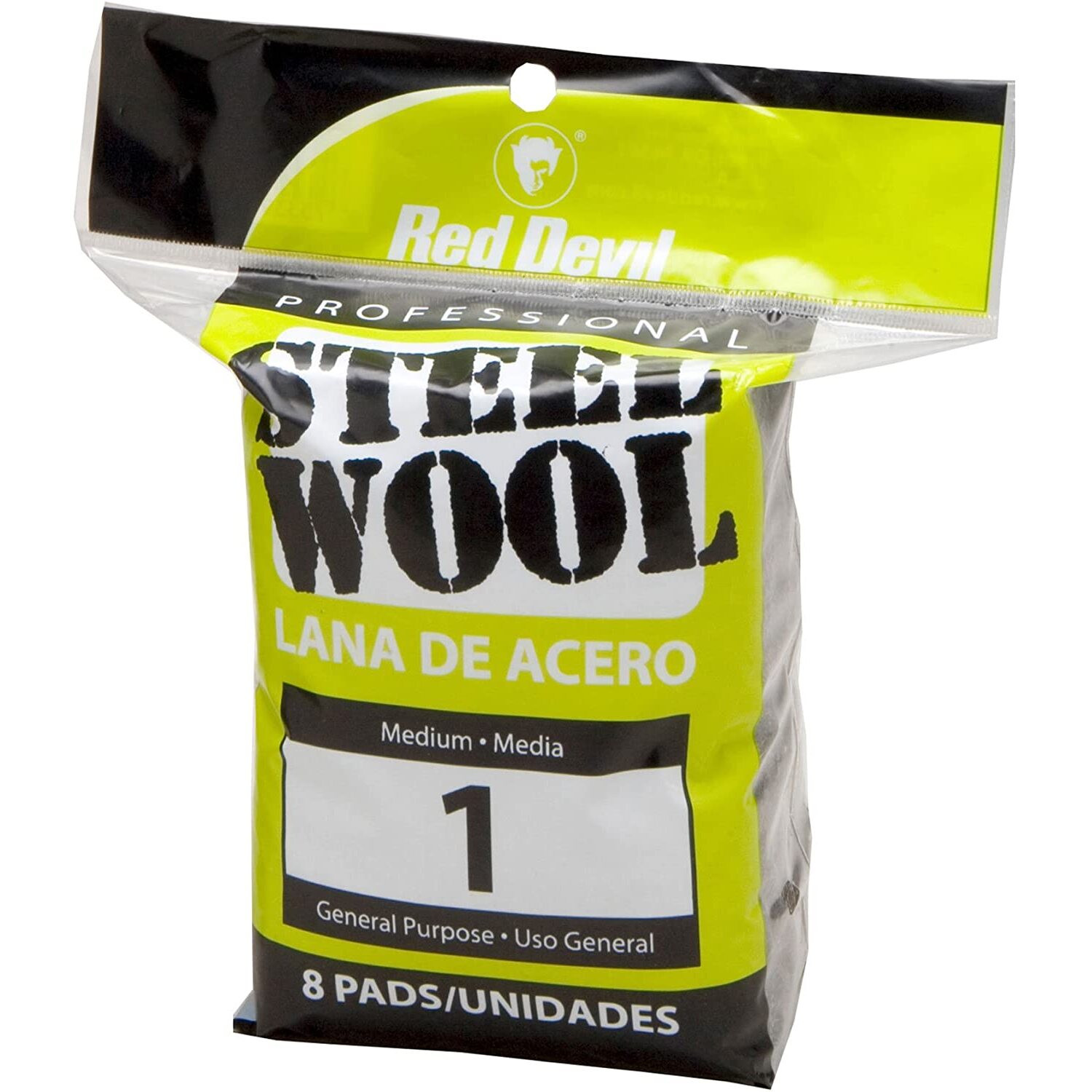 Red Devil 0324  #1 Medium Steel Wool - 8 per Package