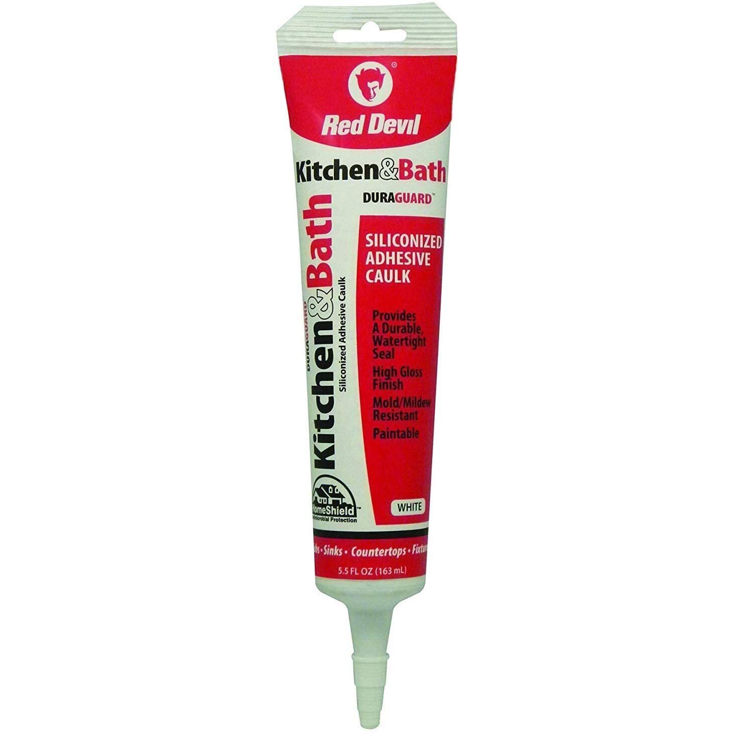 Red Devil 0405 Kitchen & Bath Siliconized Acrylic Caulk (White) 5.5 fl oz Red Devil 0405 Kitchen & Bath Siliconized Acrylic Caulk (White) 5.5 fl oz