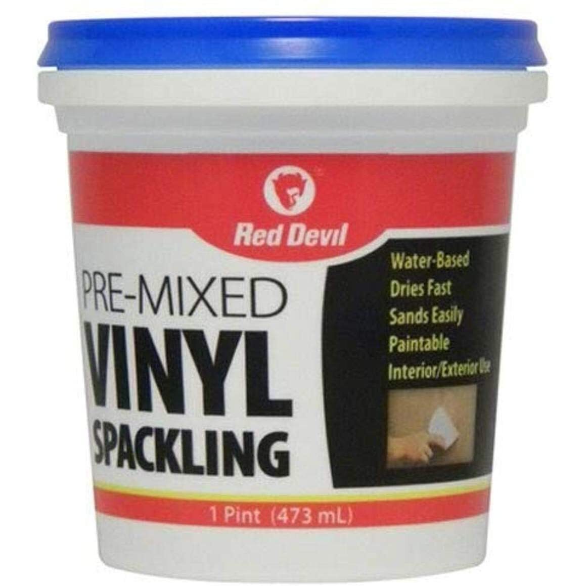 Red Devil 0538 Pre-Mixed Vinyl Spackling Compound 1 Pint Tub White Red Devil 0538 Pre-Mixed Vinyl Spackling Compound 1 Pint Tub White