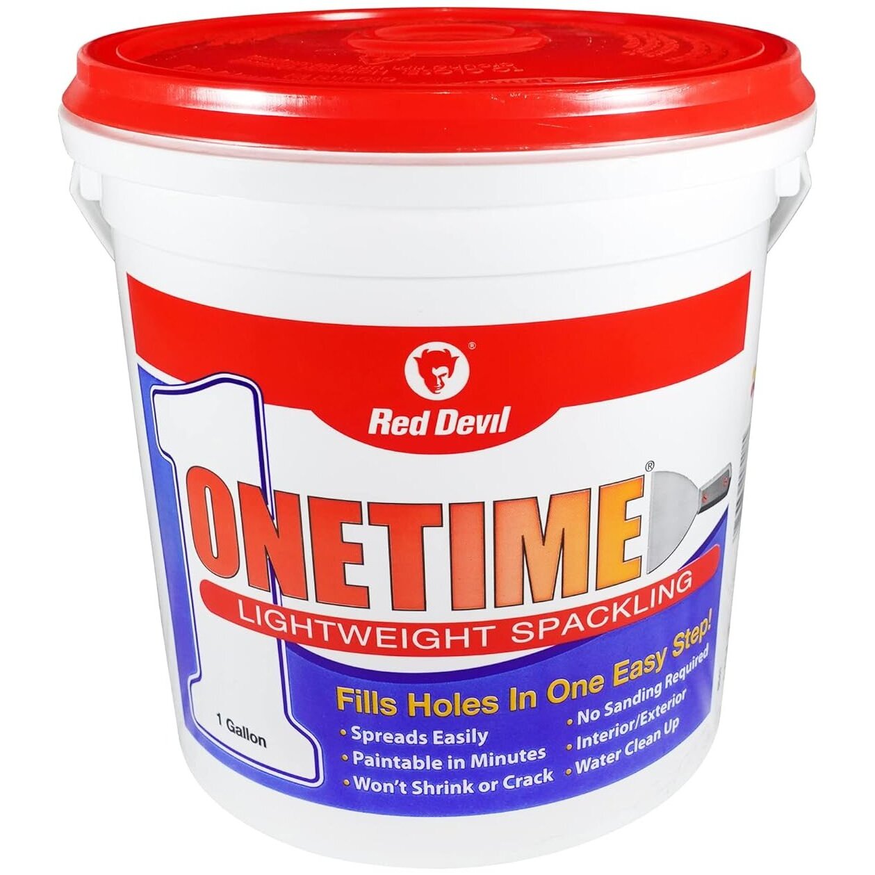 Red Devil 0541  Onetime Lightweight Spackling 1 Gallon Pail