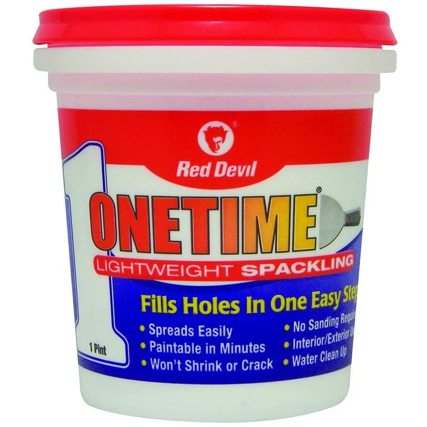 Red Devil 0548 Spackling Onetime Lightweight Pint Red Devil 0548 Spackling Onetime Lightweight Pint