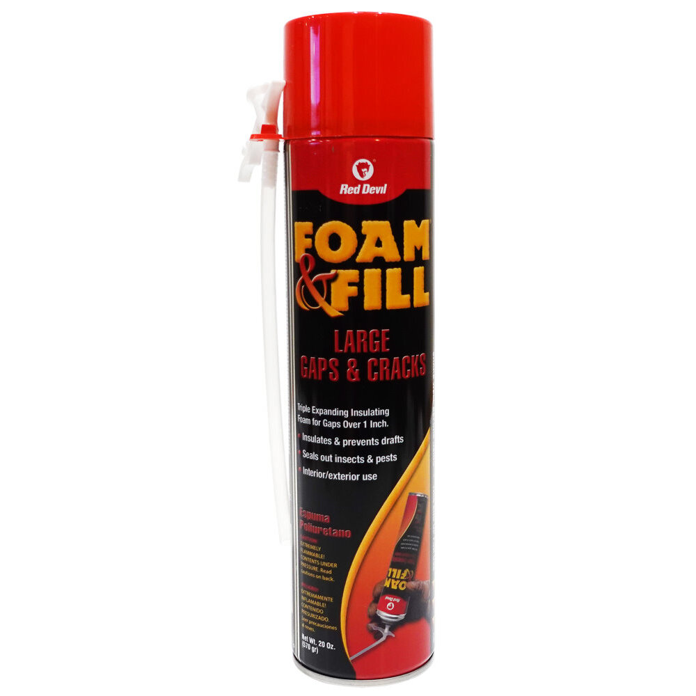 Red Devil 0912 Foam And Fill Large Gaps Expanding Sealant 20-Oz Red Devil 0912 Foam And Fill Large Gaps Expanding Sealant 20-Oz