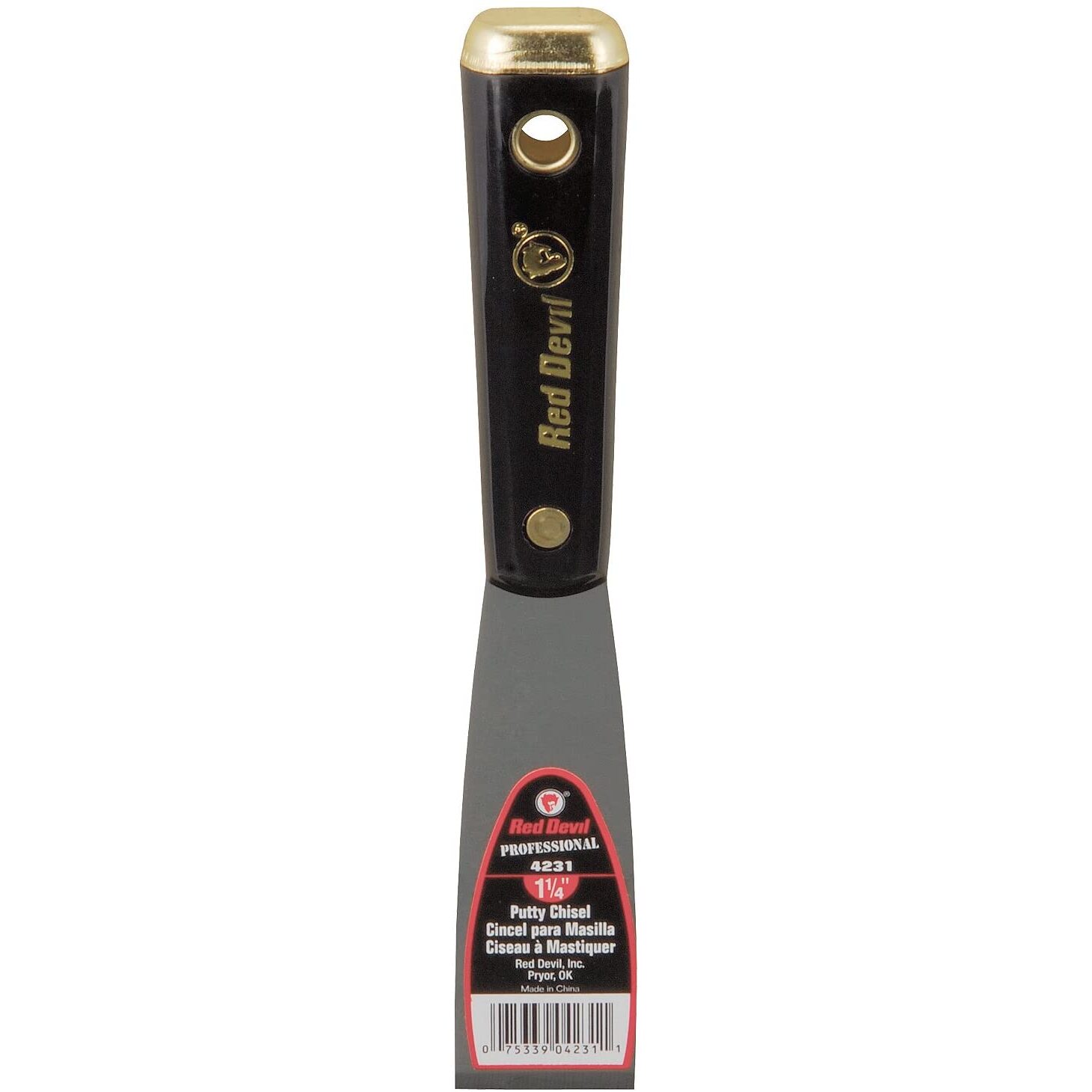 Red Devil 4231 Pro Series 1-1/4" Putty Chisel Red Devil 4231 Pro Series 1-1/4" Putty Chisel