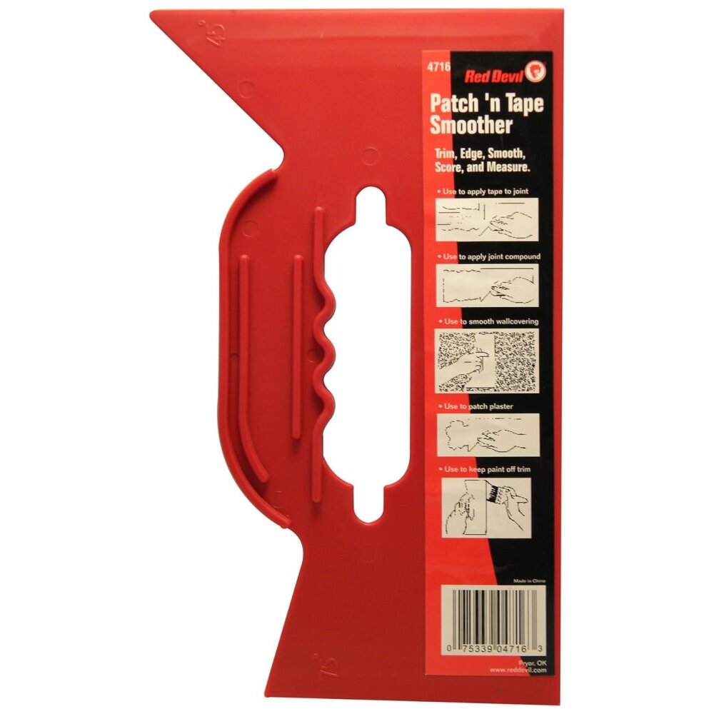 Red Devil 4716 Economy Series 6-in-1 Combination Plastic Wallcovering Smoother Red Devil 4716 Economy Series 6-in-1 Combination Plastic Wallcovering Smoother