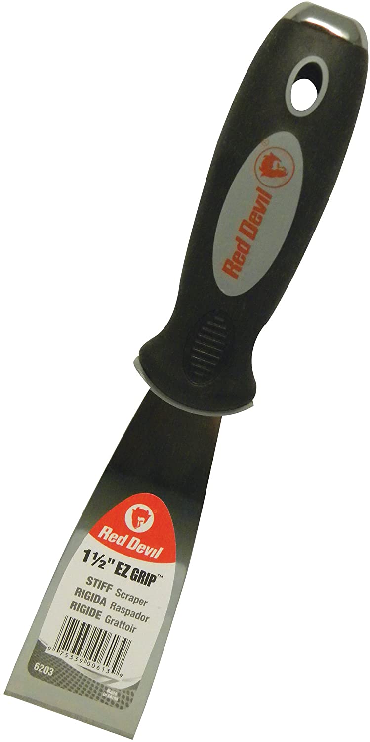 Red Devil 6203 EZ Grip Putty Knife 1-1/2" Stiff Red Devil 6203 EZ Grip Putty Knife 1-1/2" Stiff