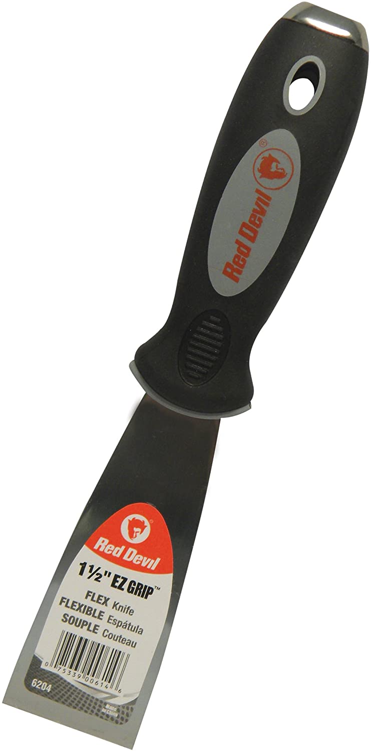 Red Devil 6204 EZ Grip Putty Knife 1-1/2" Flex Red Devil 6204 EZ Grip Putty Knife 1-1/2" Flex