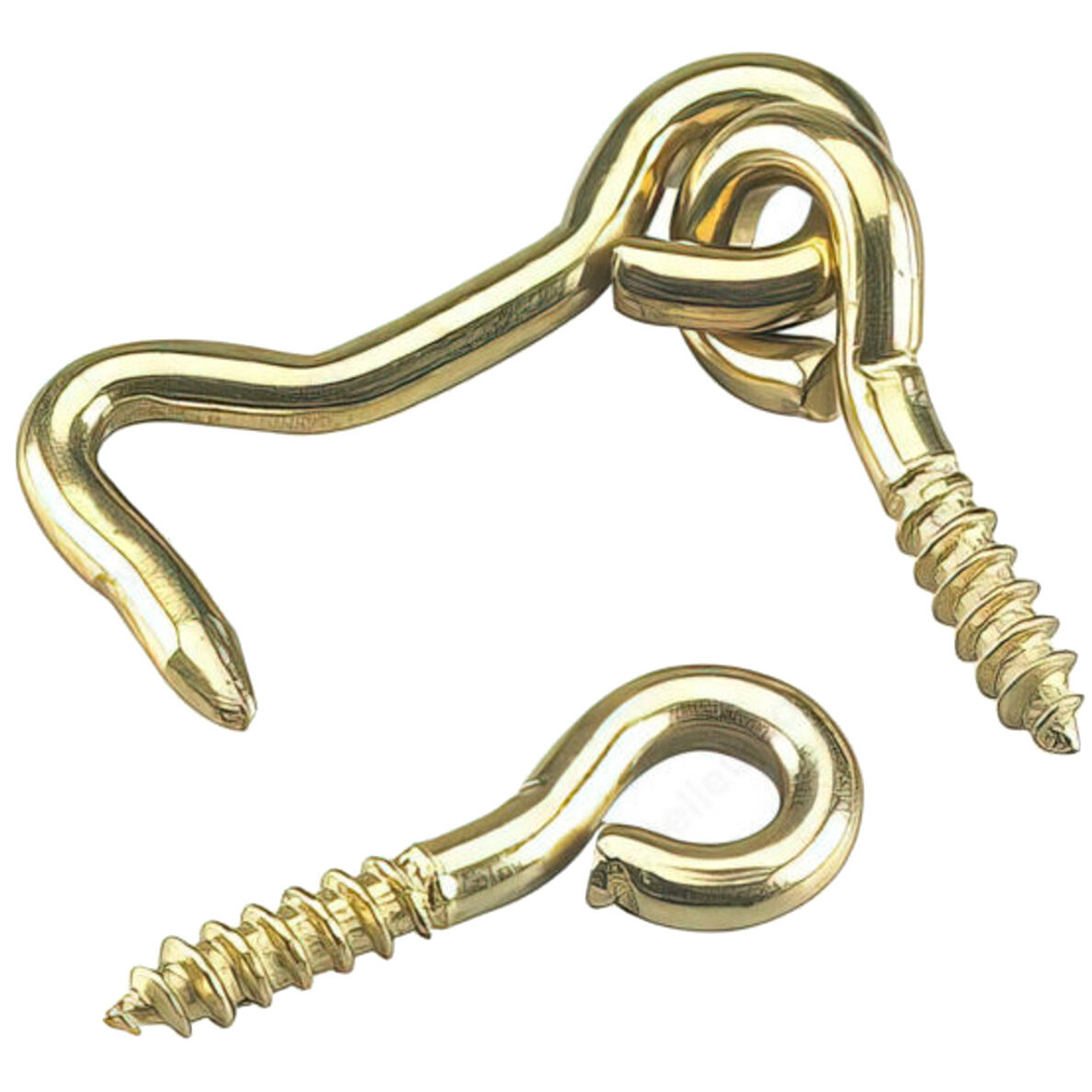 Richelieu 138BR  1-1/2" Gate Hook and Eye - Steel with Brass Finish - 2 per Package