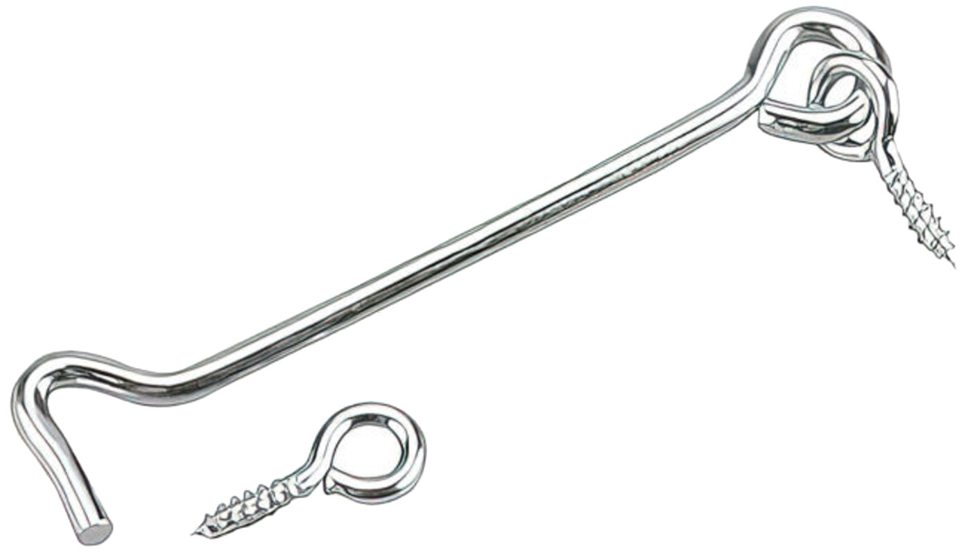 Richelieu 140XR 4" Gate Hook and Eye - Steel with Zinc Finish - 2 per Package Richelieu 140XR 4" Gate Hook and Eye - Steel with Zinc Finish - 2 per Package
