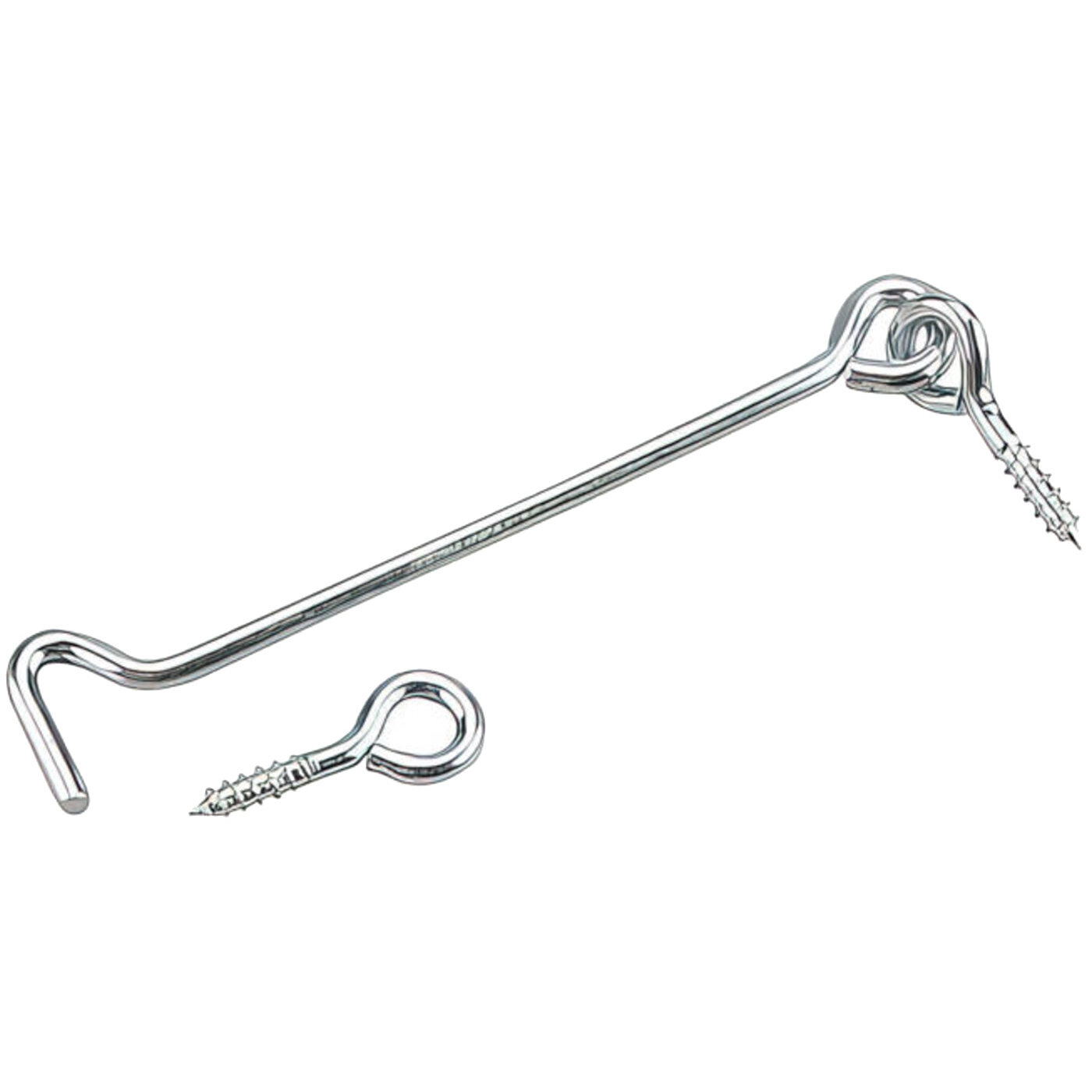 Richelieu 142XR  6" Gate Hook and Eye - Steel with Zinc Finish - 2 per Package