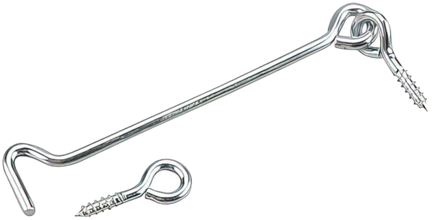 Richelieu 142XR 6" Gate Hook and Eye - Steel with Zinc Finish - 2 per Package Richelieu 142XR 6" Gate Hook and Eye - Steel with Zinc Finish - 2 per Package
