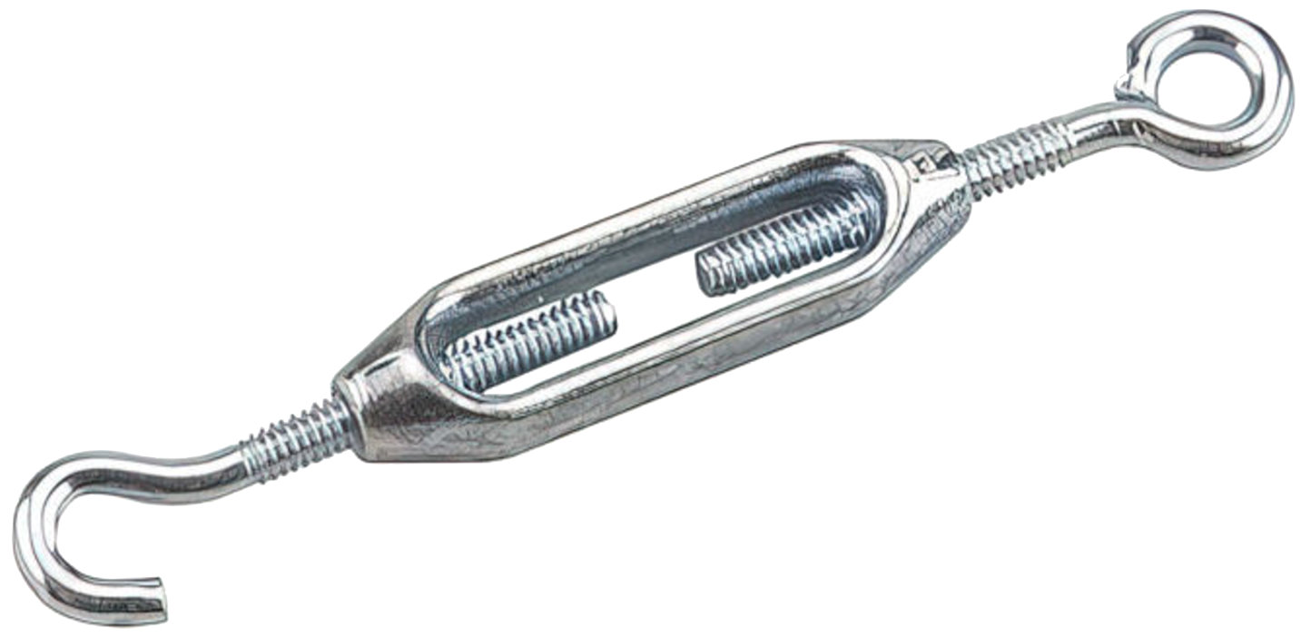 Richelieu 2021XB  5/32" x 4-3/4" Hook-Eye Turnbuckle Zinc Finish - 1 per Package