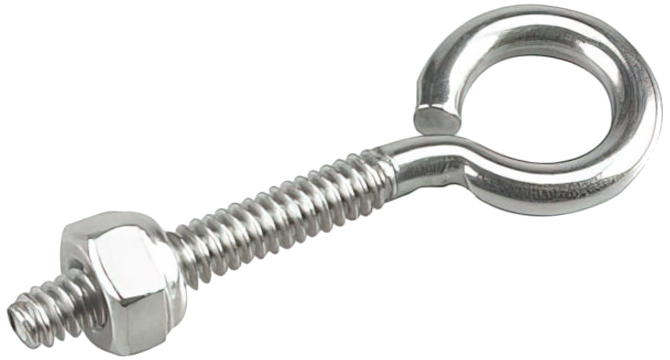 Richelieu 2102SSBC 3/16" x 2" Eye Bolt with Nut in Stainless Steel - 1 per Package Richelieu 2102SSBC 3/16" x 2" Eye Bolt with Nut in Stainless Steel - 1 per Package