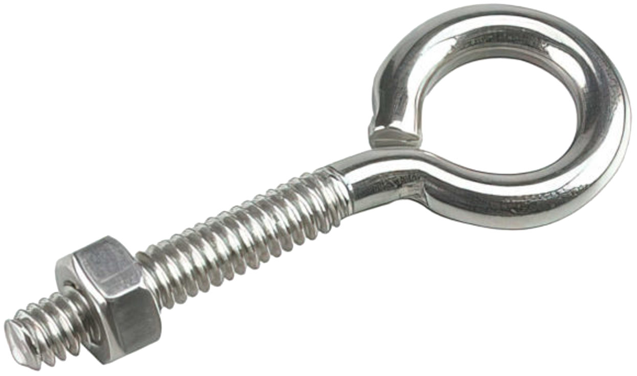 Richelieu 2107SSBC 1/4" x 2-1/2" Eye Bolt with Nut in Stainless Steel - 1 per Package Richelieu 2107SSBC 1/4" x 2-1/2" Eye Bolt with Nut in Stainless Steel - 1 per Package