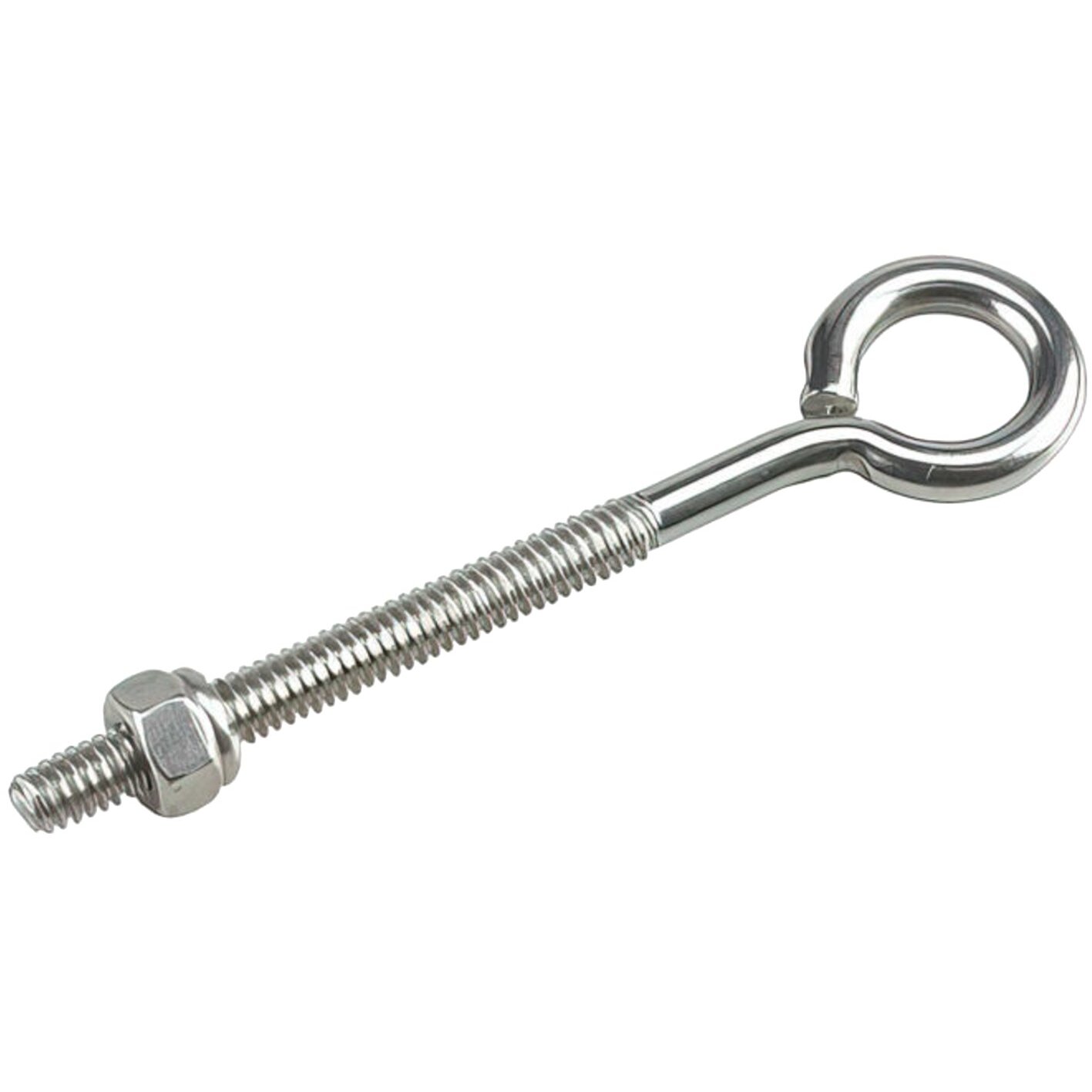 Richelieu 2109SSBC  1/4" x 4Eye Bolt with Nut in Stainless Steel - 1 per Package