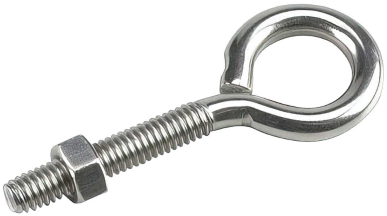 Richelieu 2112SSBC 5/16" x 3-1/4" Eye Bolt with Nut in Stainless Steel - 1 per Package Richelieu 2112SSBC 5/16" x 3-1/4" Eye Bolt with Nut in Stainless Steel - 1 per Package