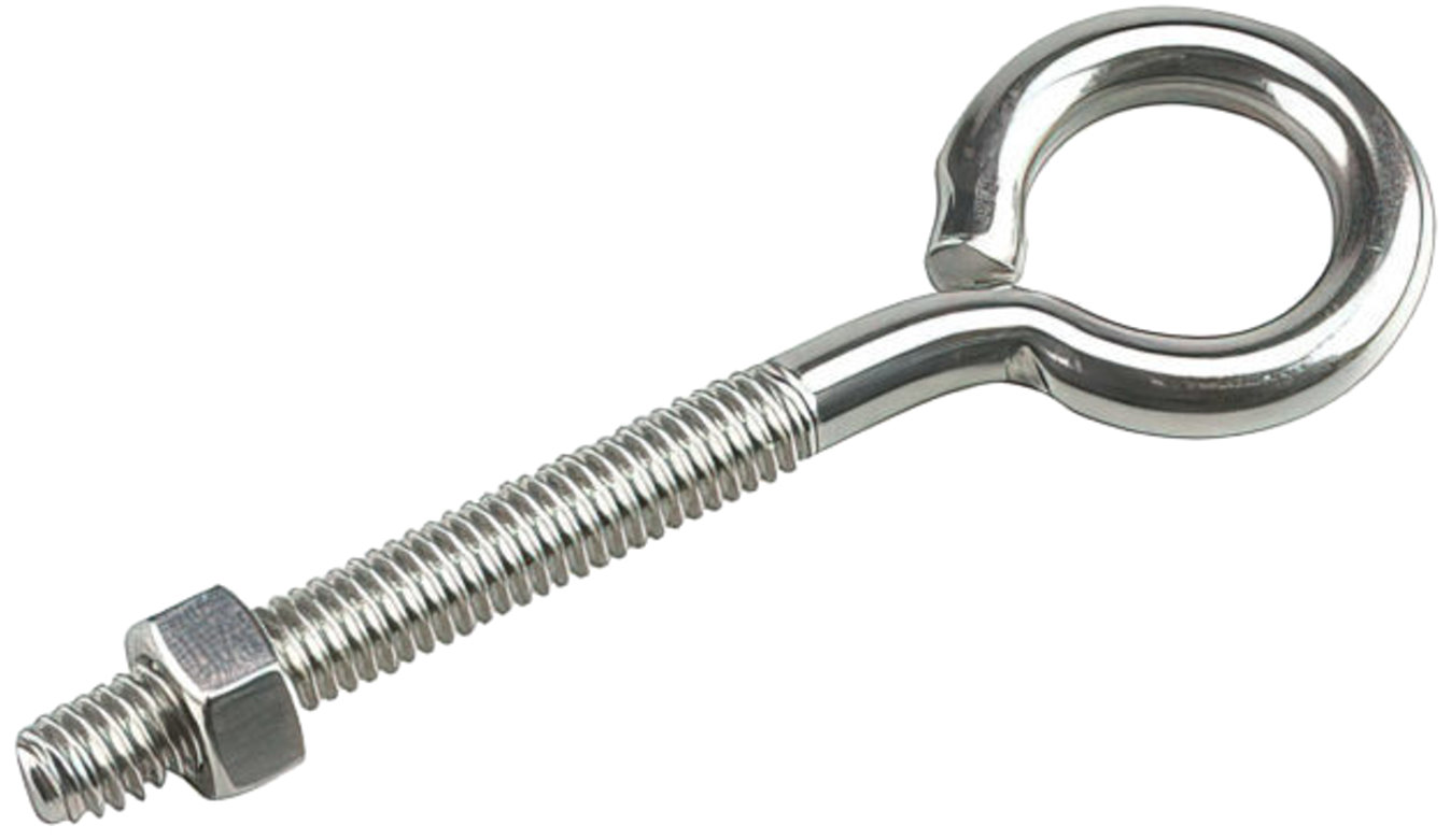 Richelieu 2113SSBC 5/16" x 4" Eye Bolt with Nut in Stainless Steel - 1 per Package Richelieu 2113SSBC 5/16" x 4" Eye Bolt with Nut in Stainless Steel - 1 per Package