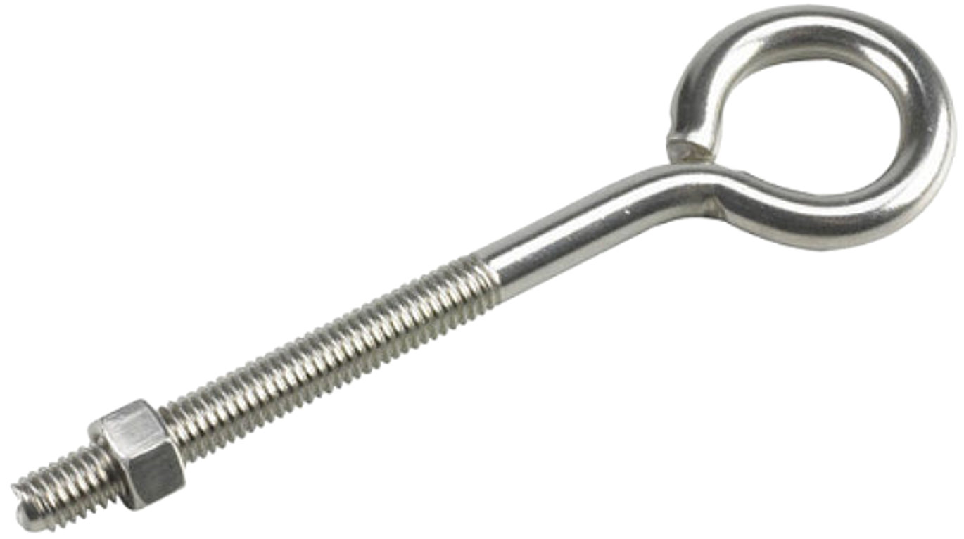 Richelieu 2119SSBC 3/8" x 6Eye Bolt with Nut in Stainless Steel - 1 per Package Richelieu 2119SSBC 3/8" x 6Eye Bolt with Nut in Stainless Steel - 1 per Package