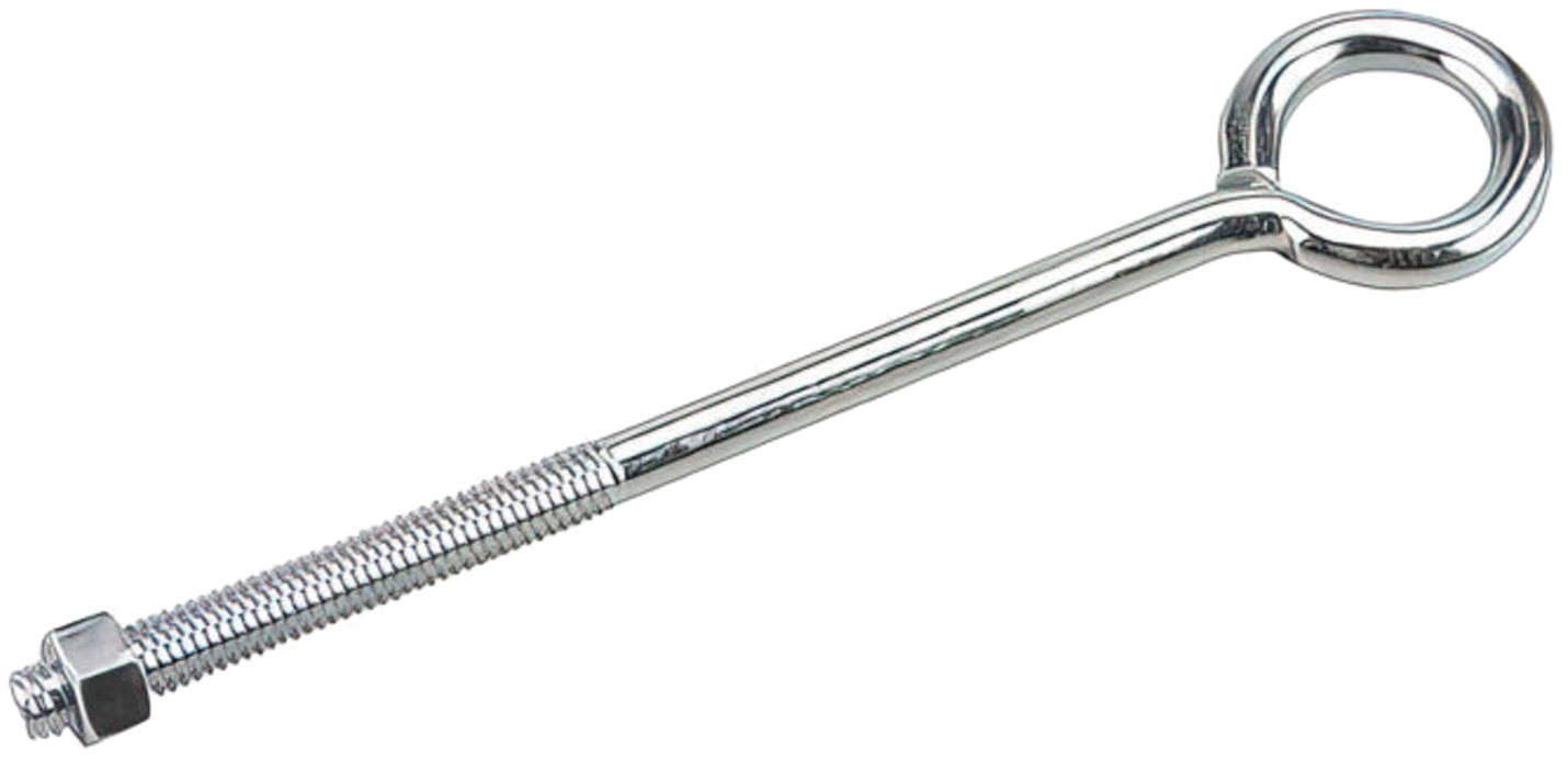 Richelieu 2120XB  3/8" x 8" Eye Bolt with Nut Zinc Finish - 1 per Package