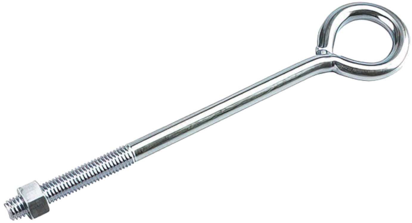 Richelieu 2129XBC  1/2" x 10" Eye Bolt with Nut Zinc Finish - 1 per Package