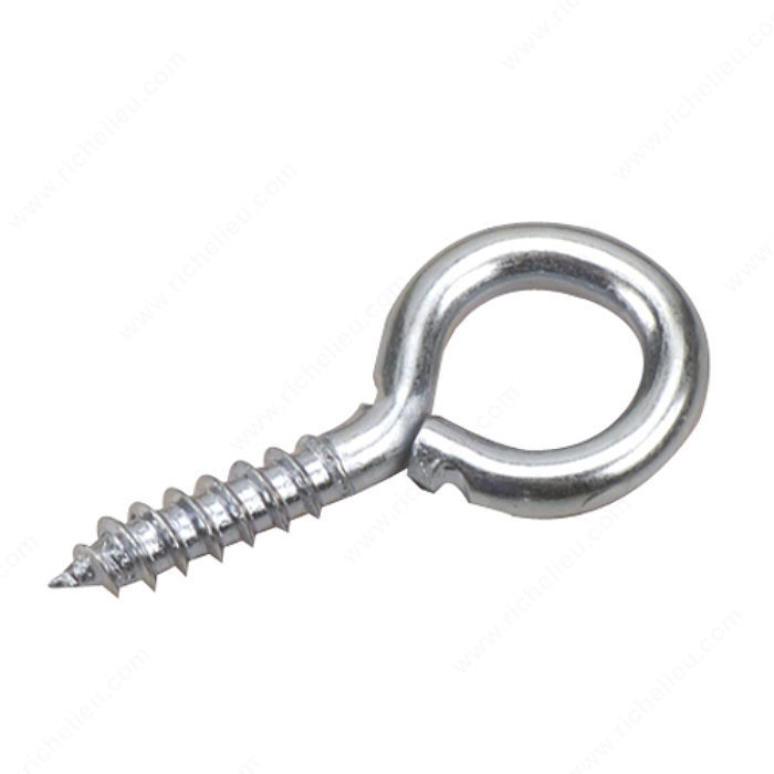 Richelieu 2506XR  1/8" x 1-1/4" Screw Eye with Zinc Finish - 10 per Package