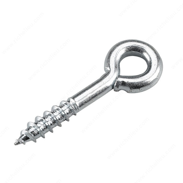 Richelieu 2514XR  7/32" x 2-3/8" Screw Eye with Zinc Finish - 3 per Package
