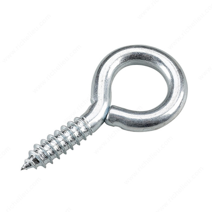 Richelieu 2518XR  9/32" x 2-5/8" Screw Eye with Zinc Finish - 3 per Package