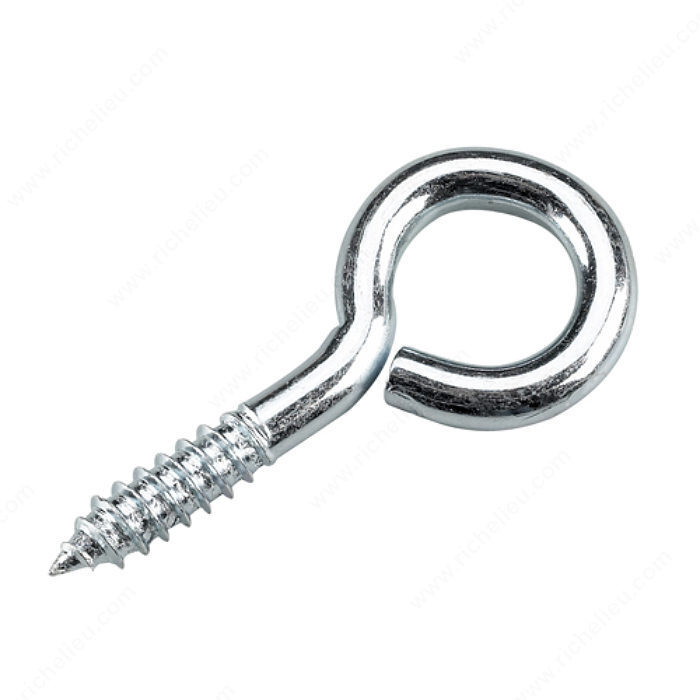 Richelieu 2520XR 9/32" x 2-7/8" Screw Eye with Zinc Finish - 3 per Package Richelieu 2520XR 9/32" x 2-7/8" Screw Eye with Zinc Finish - 3 per Package