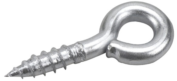 Richelieu 258XR  3/16" x 1-5/8" Screw Eye with Zinc Finish - 6 per Package