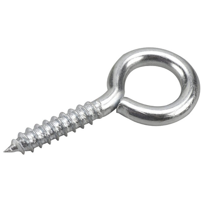 Richelieu 259XR 1/4" x 2-3/8" Screw Eye with Zinc Finish - 4 per Package Richelieu 259XR 1/4" x 2-3/8" Screw Eye with Zinc Finish - 4 per Package