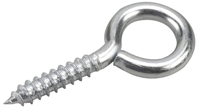 Richelieu 259XR 1/4" x 2-3/8" Screw Eye with Zinc Finish - 4 per Package Richelieu 259XR 1/4" x 2-3/8" Screw Eye with Zinc Finish - 4 per Package