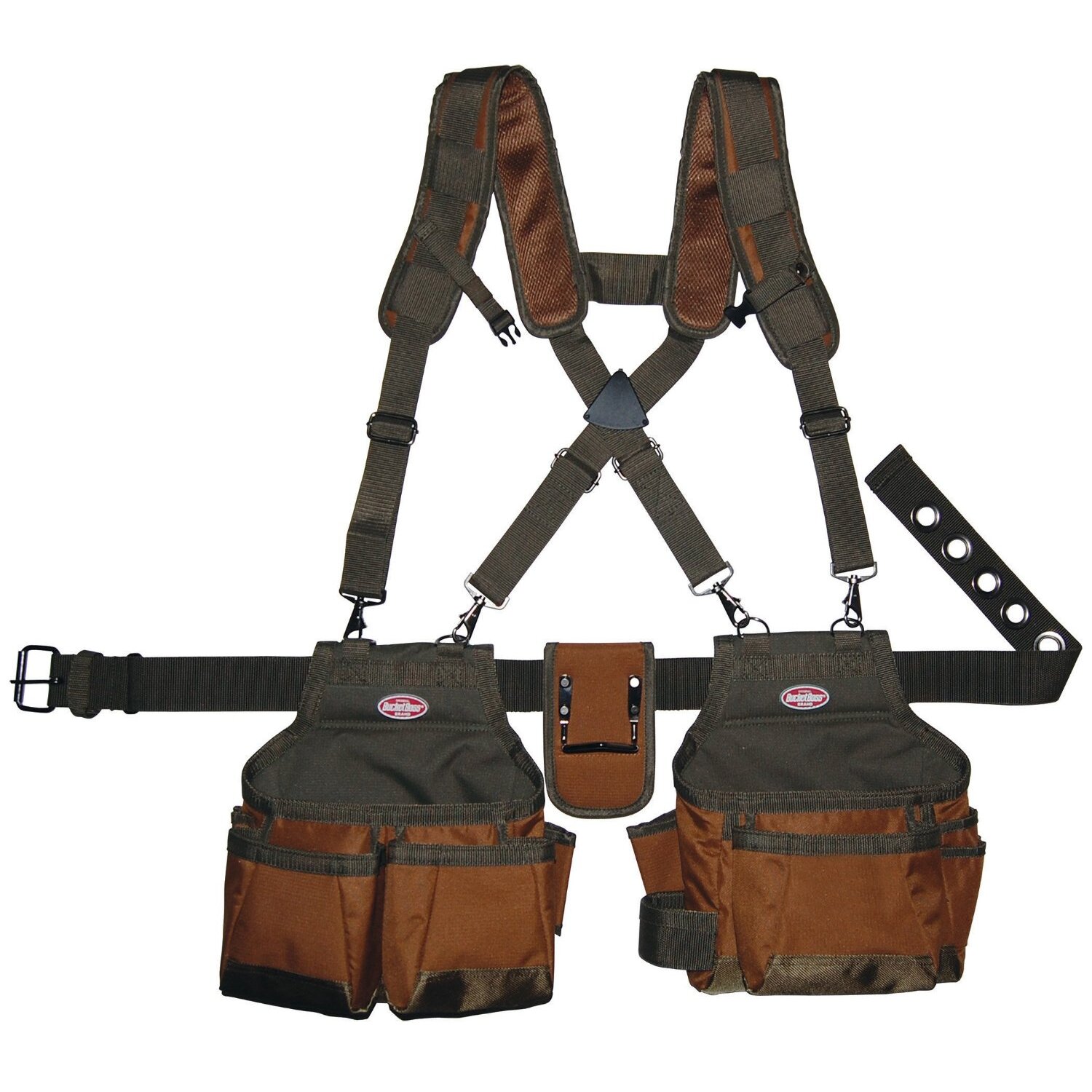 Bucket Boss 50100  Airlift Suspension Rig Tool Belt with 12 Pockets