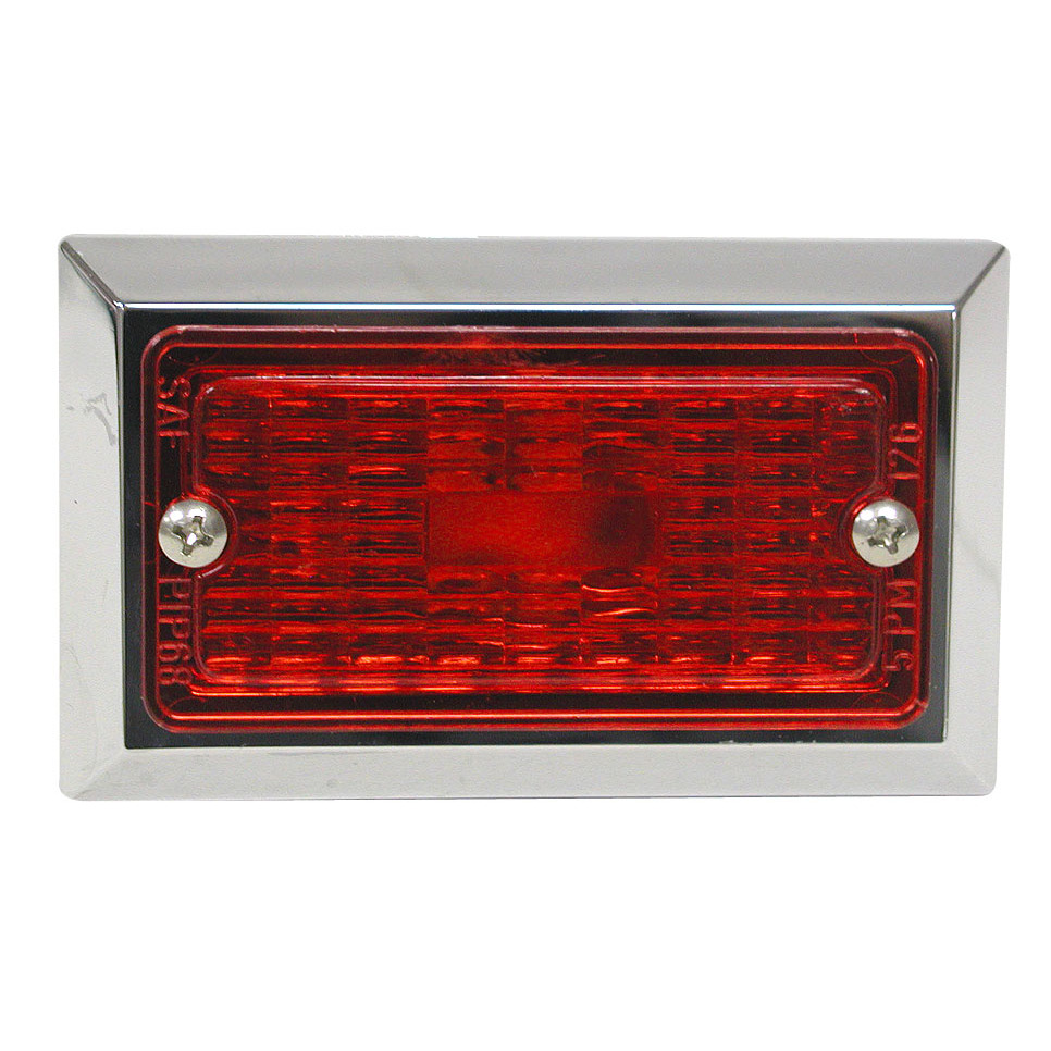 Peterson V126R Rectangle Clearance/Side Marker Light Red Peterson V126R Rectangle Clearance/Side Marker Light Red