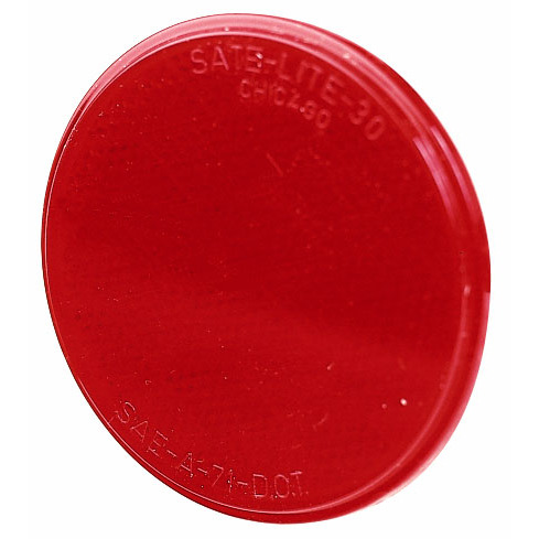 Peterson V475R  Reflector   Round Quick Mount   Red   1 per pack.