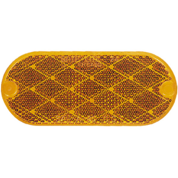 Peterson V480A  Reflector   Oblong Quick Mount   Amber   2 per pack.