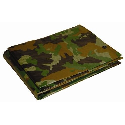 Dry Top 41012 Medium Duty Tarp, 10x12 Feet, Green Camouflage