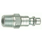 Tru-Flate 12-225  1/4" Industrial / Milton Design ("I/M" Style) Air Line Quick Disconnect Coupler Plug with 1/4" NPT Male Thread