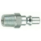 Tru-Flate 12-325  1/4" ARO Design ("A" Style) Air Line Quick Disconnect Coupler Plug with 1/4" NPT Male Thread