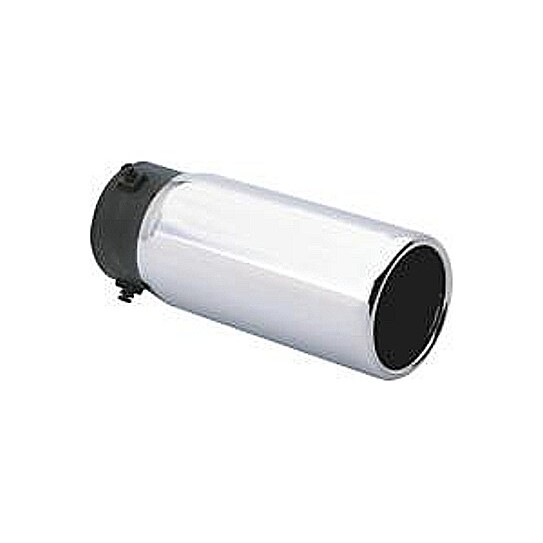 Pilot Automotive PM-556 Exhaust Tip - Stainless Bolt-On Tip - Round Resonated -4" Outlet Pilot Automotive PM-556 Exhaust Tip - Stainless Bolt-On Tip - Round Resonated -4" Outlet