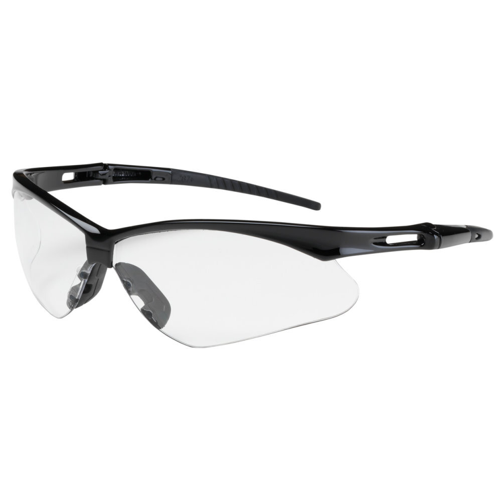 Bouton Safety Glasses 250-AN-10111  Anser - Clear Anti-Scratch Anti-Fog Lens With Black Frames